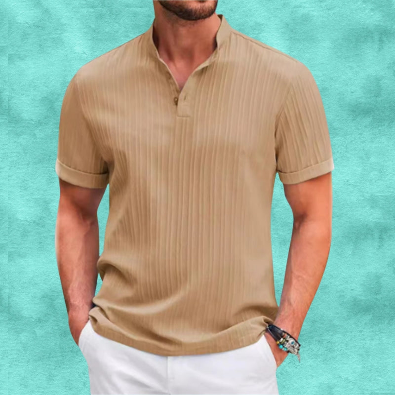 Tomasz | Camisa Acanalada de Manga Corta