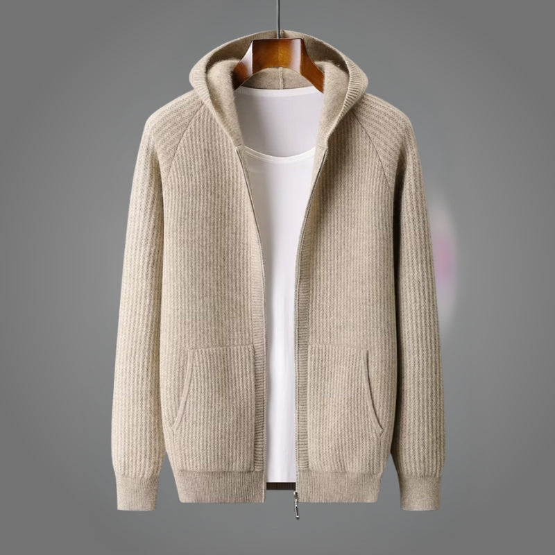 Romain | Sudadera Acanalada Con Cremallera y Capucha
