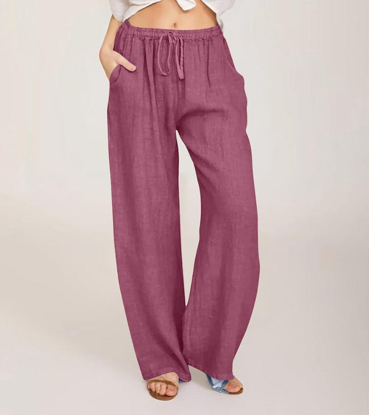 Maialen | Pantalones De Corte Ancho Con Cordón