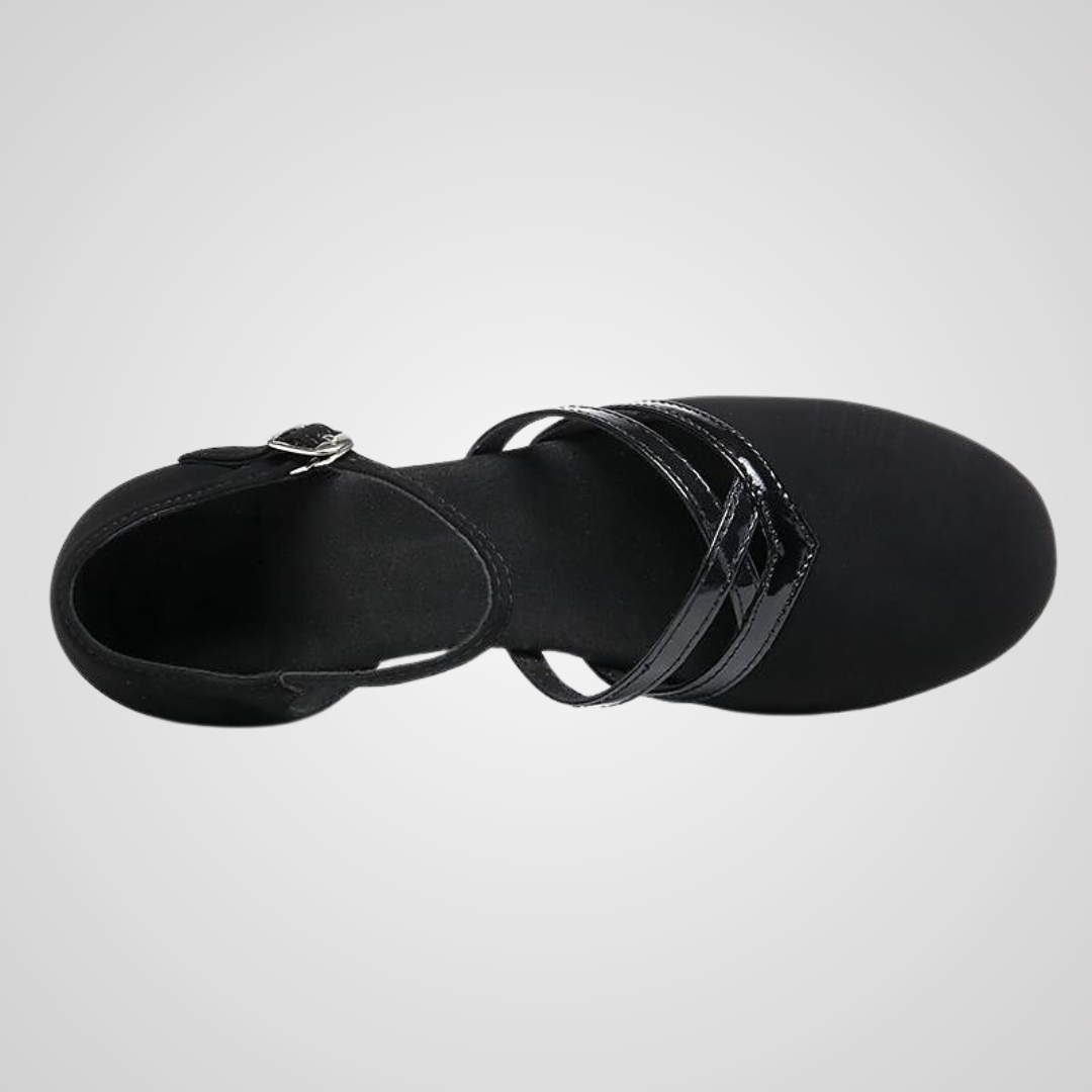 Lowitja | Zapatos Mary Jane Negros De Tacón Bajo