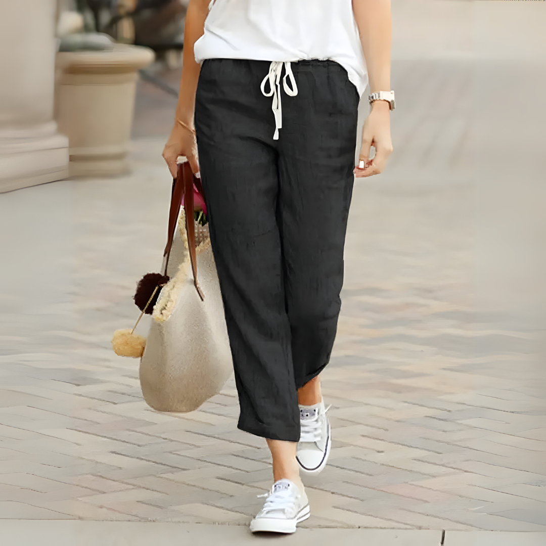 Izumi | Pantalones Cortos De Pierna Ancha Con Cordón