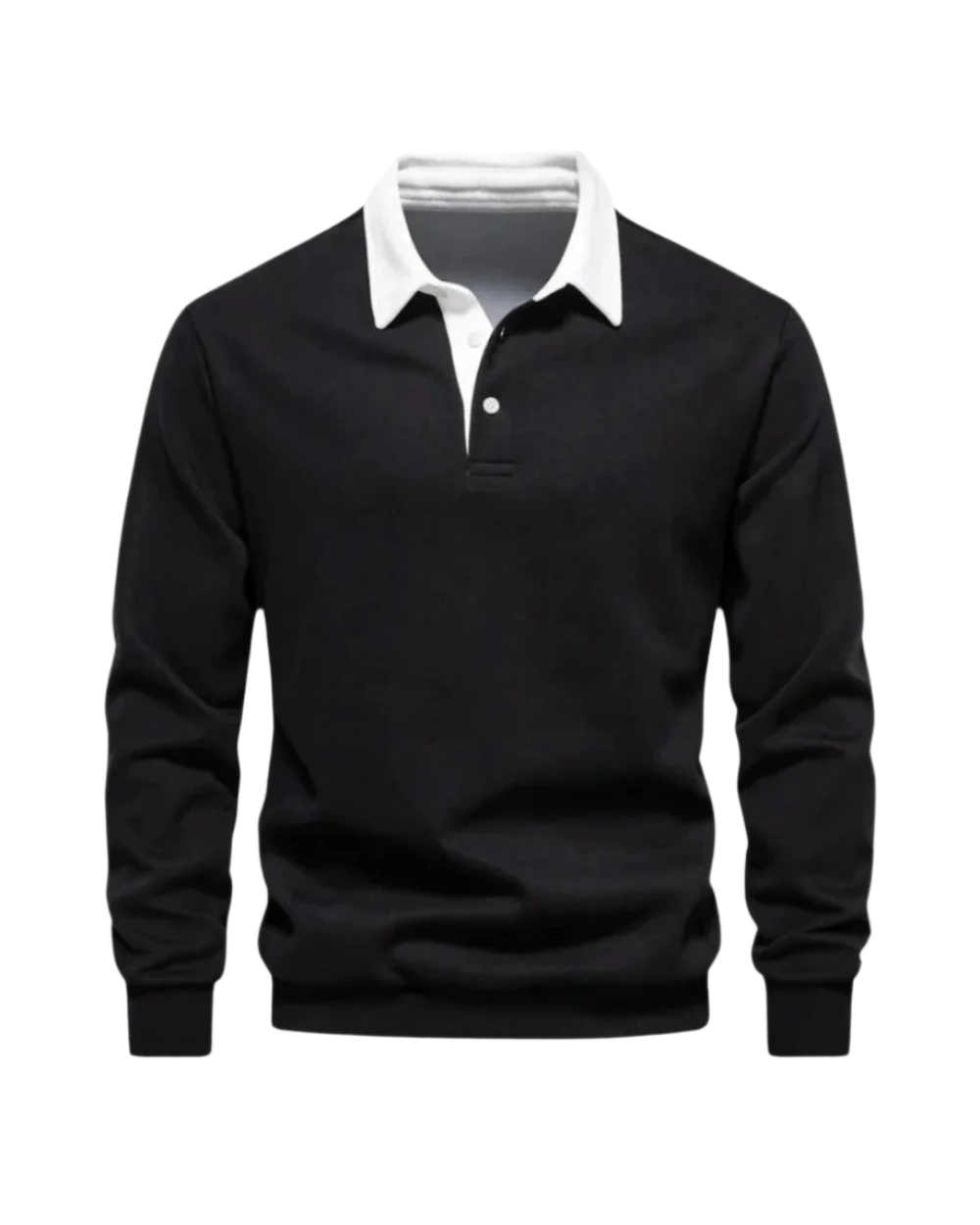 Farouk | Polo De Manga Larga Con Cuello en Contraste