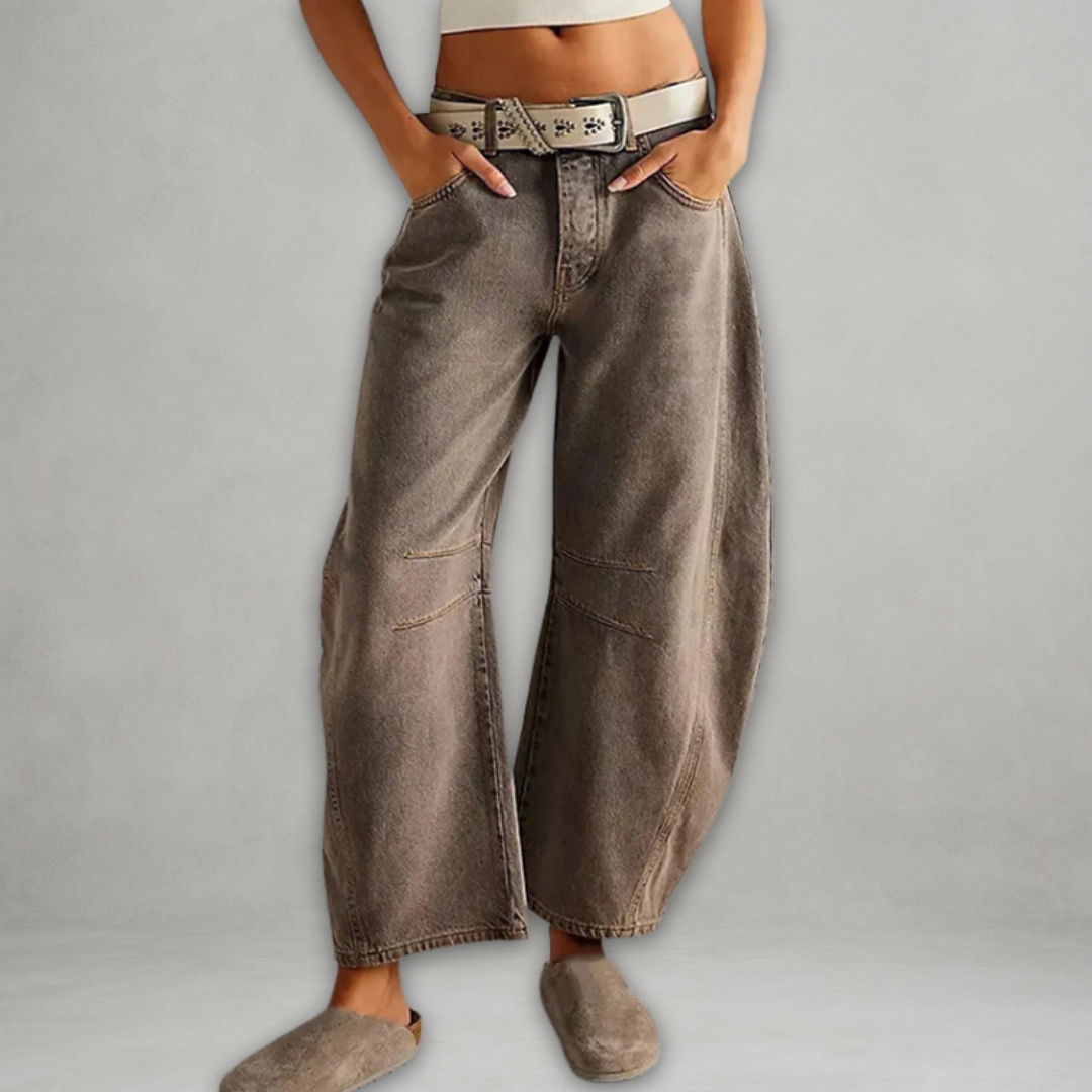 Patricija| Pantalón Vaquero Baggy de Pierna Ancha