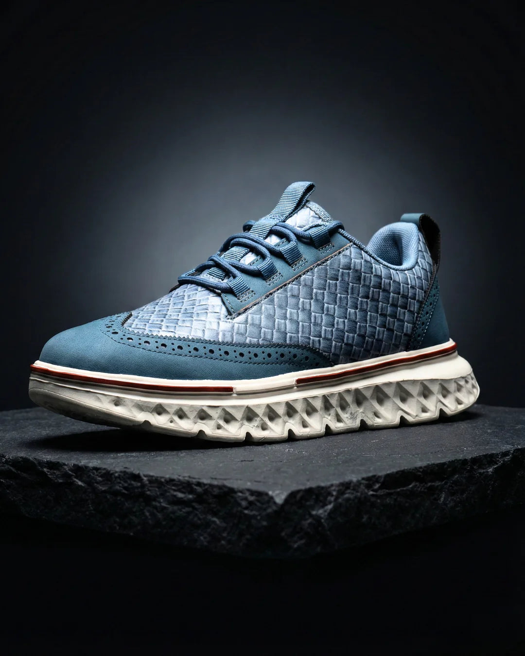 Kremer - Zapatillas Deportivas Informales con Cordones y Tejido Trenzado