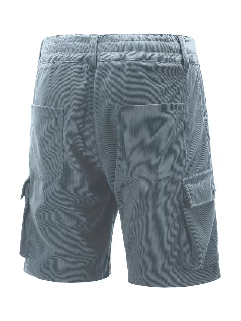 Jorit - Pantalones Cortos Carga De Pana Con Tejido