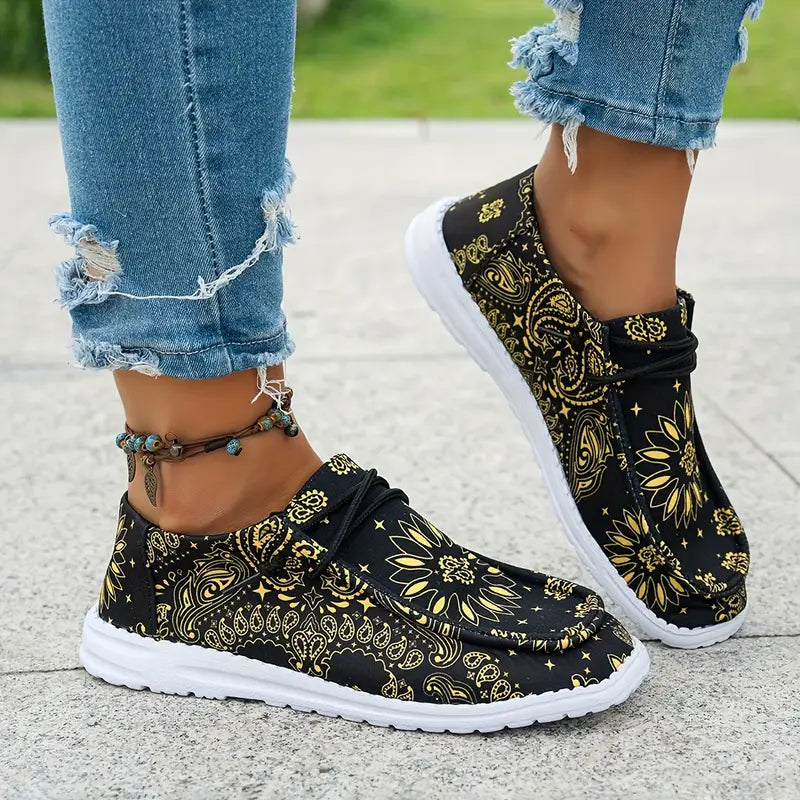 Isavella | Zapatos Casuales Con Estampado Floral