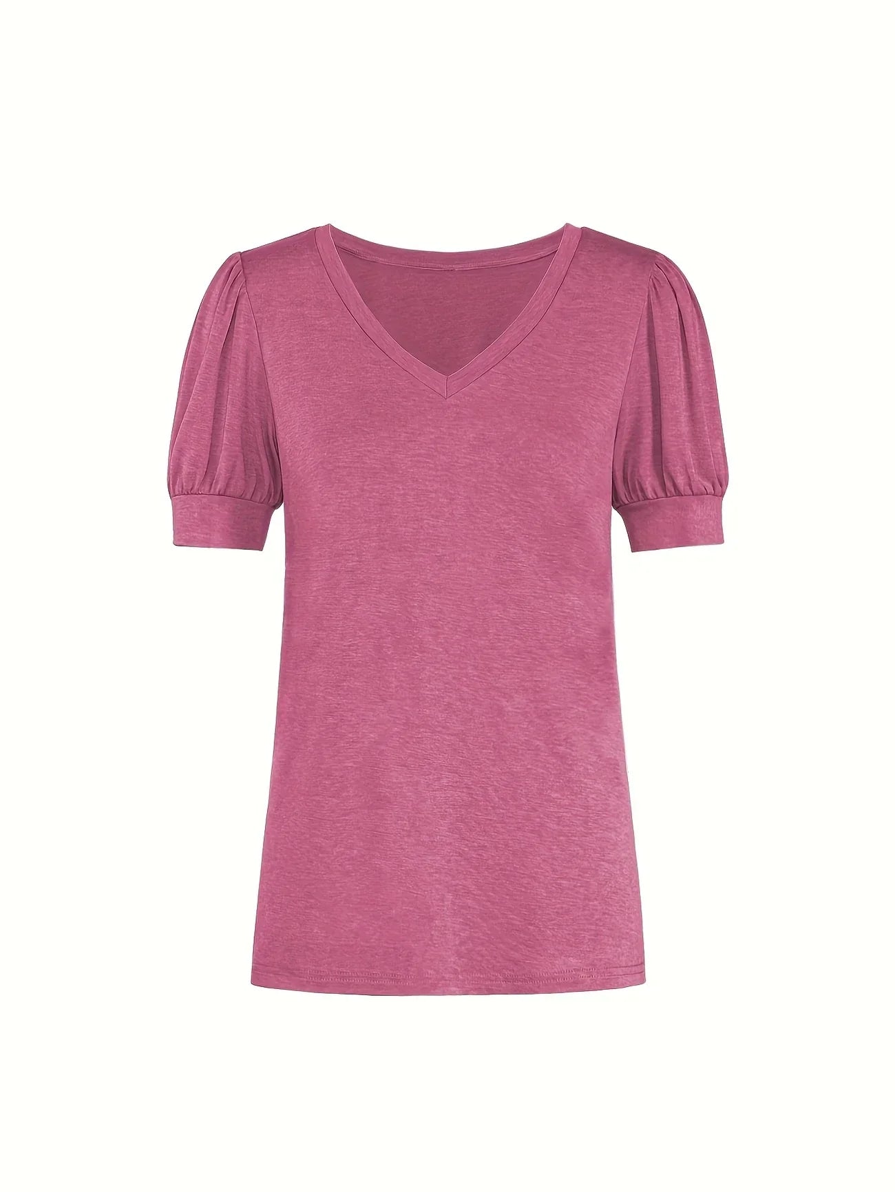 Kizzy | Camiseta de Manga Abullonada Cuello V