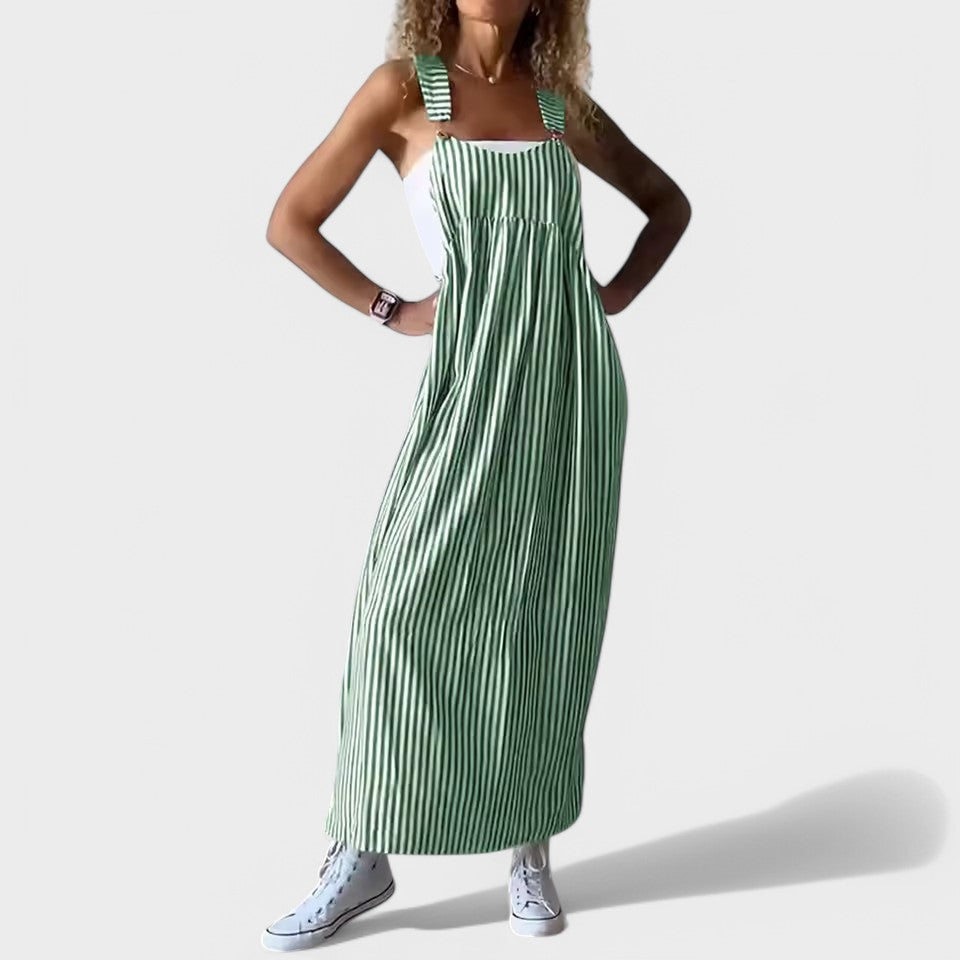 Guzel | Vestido Largo Sin Mangas a Rayas