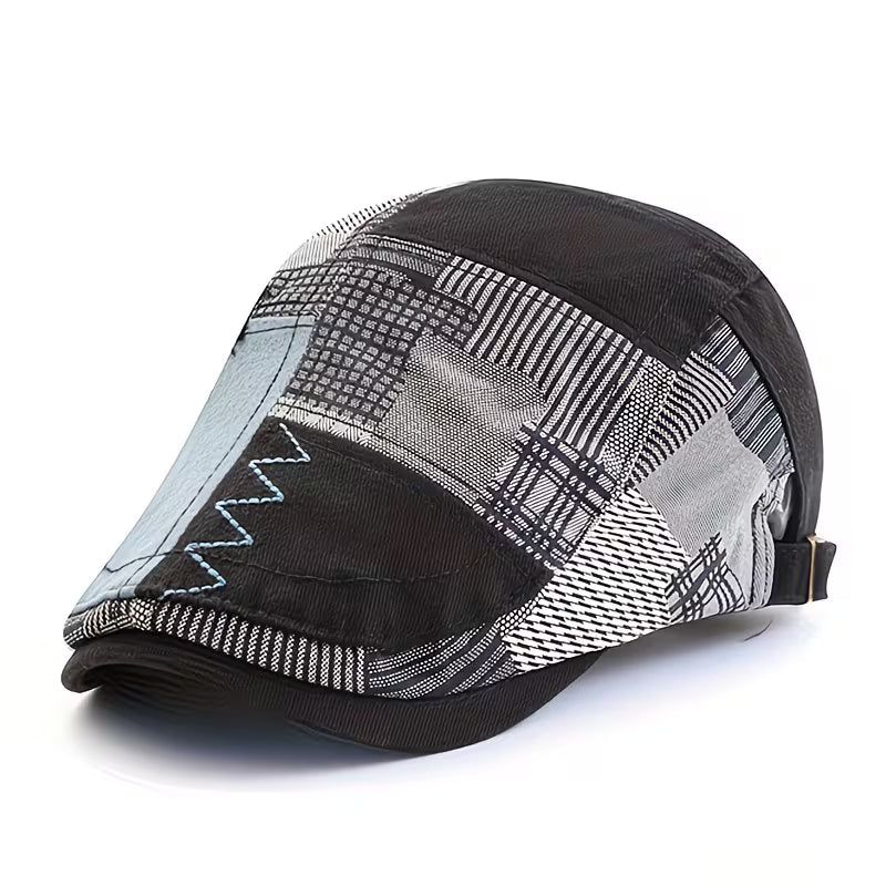 Girma | Gorra plana Ajustable con Diseño de Patchwork