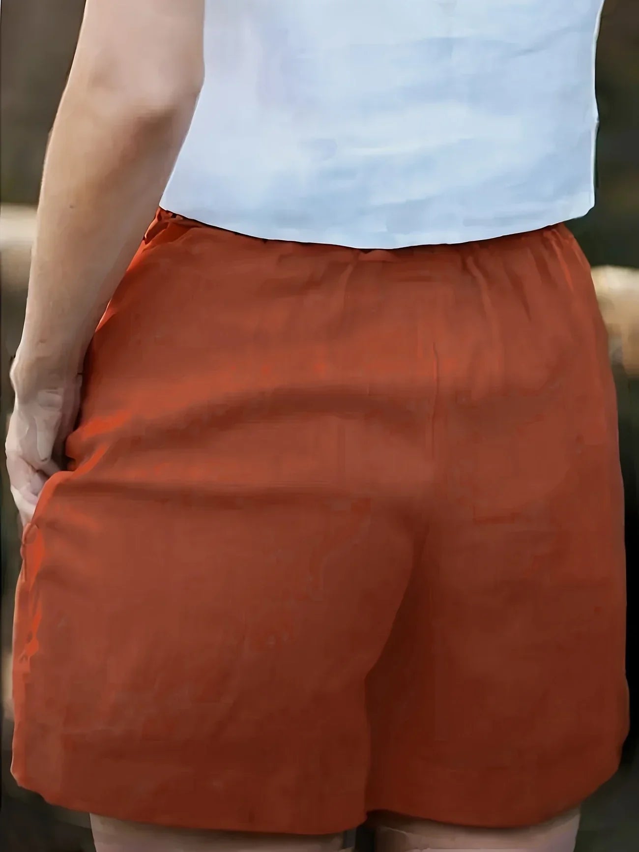 Niamh | Pantalones Cortos de Verano Informales Con Cordón y Bolsillos