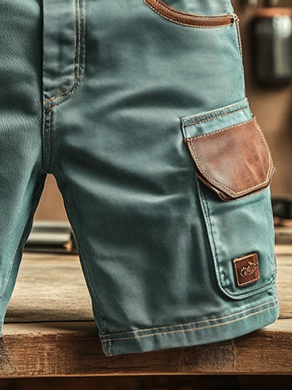 Miller – Pantalones Cargo Con Paneles de Contraste y Cinturón
