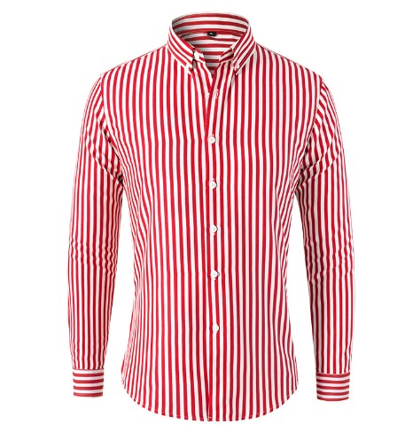 Mormon | Camisa para Hombre Manga Larga Rayas Algodón