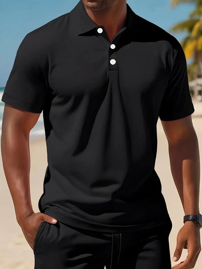 Kelvin | Conjunto De Polo Y Pantalones Cortos Con Textura