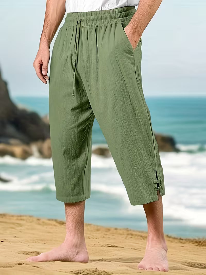 Eksteen | Pantalones Informales Cortos Con Cordón y Cintura Elástica