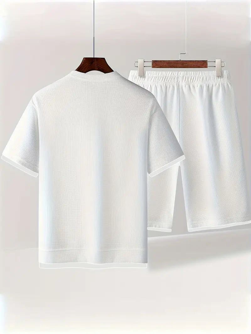 Freire - Camiseta Texturizada y Short Con Cordón