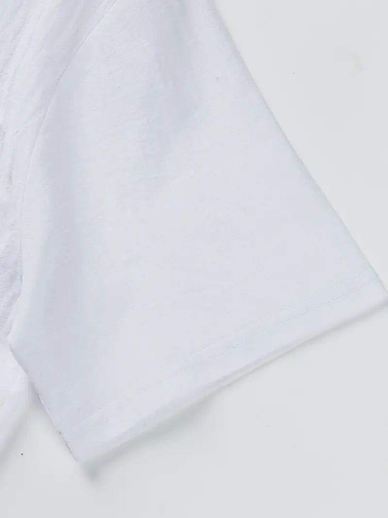 Vaughn - Camiseta Henley de Manga Corta