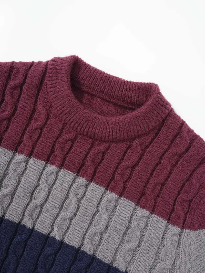 Watkins | Suéter De Punto Cuello Redondo Color Block