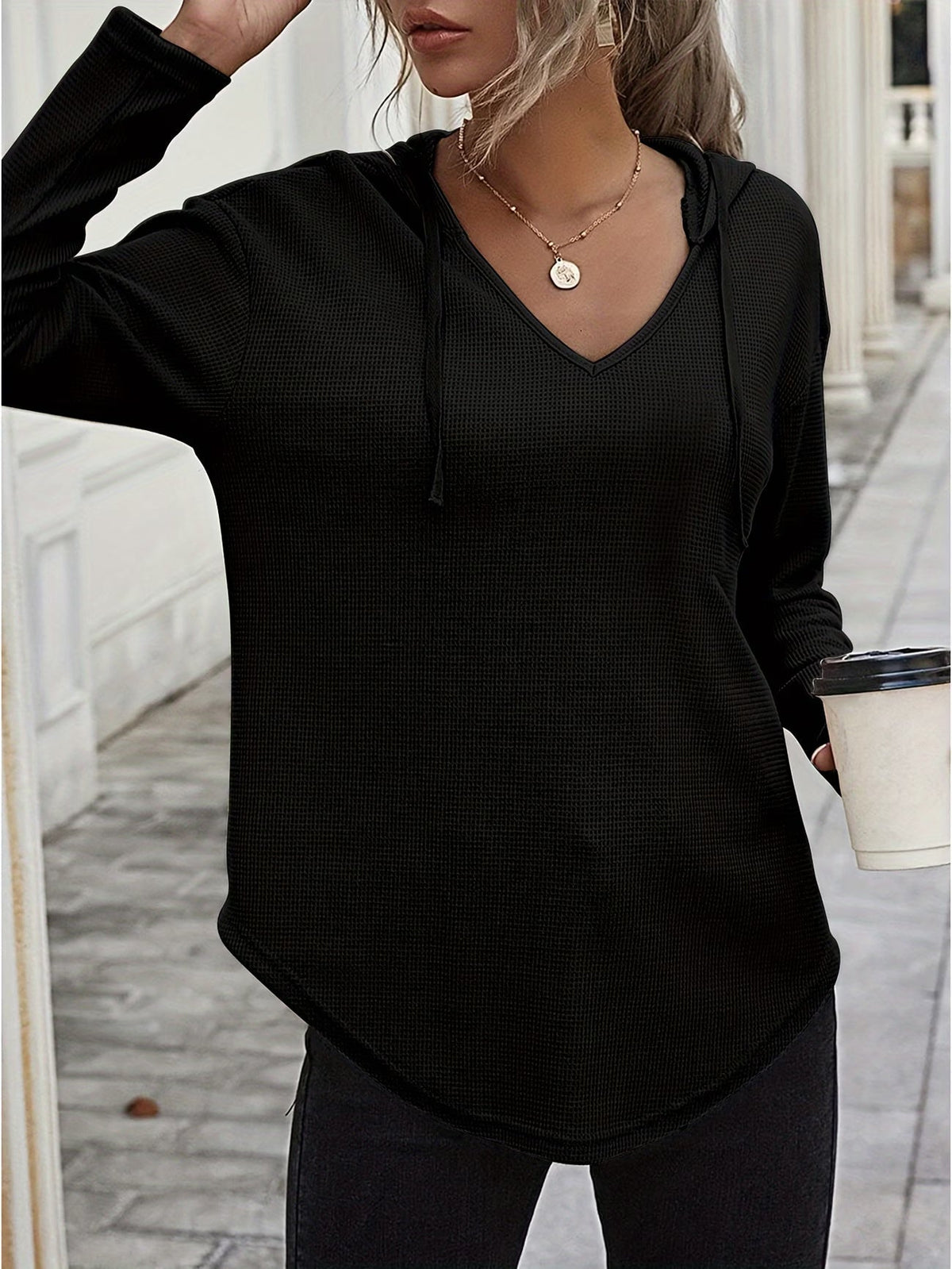 Laurette | Sudadera con Capucha de Manga Larga
