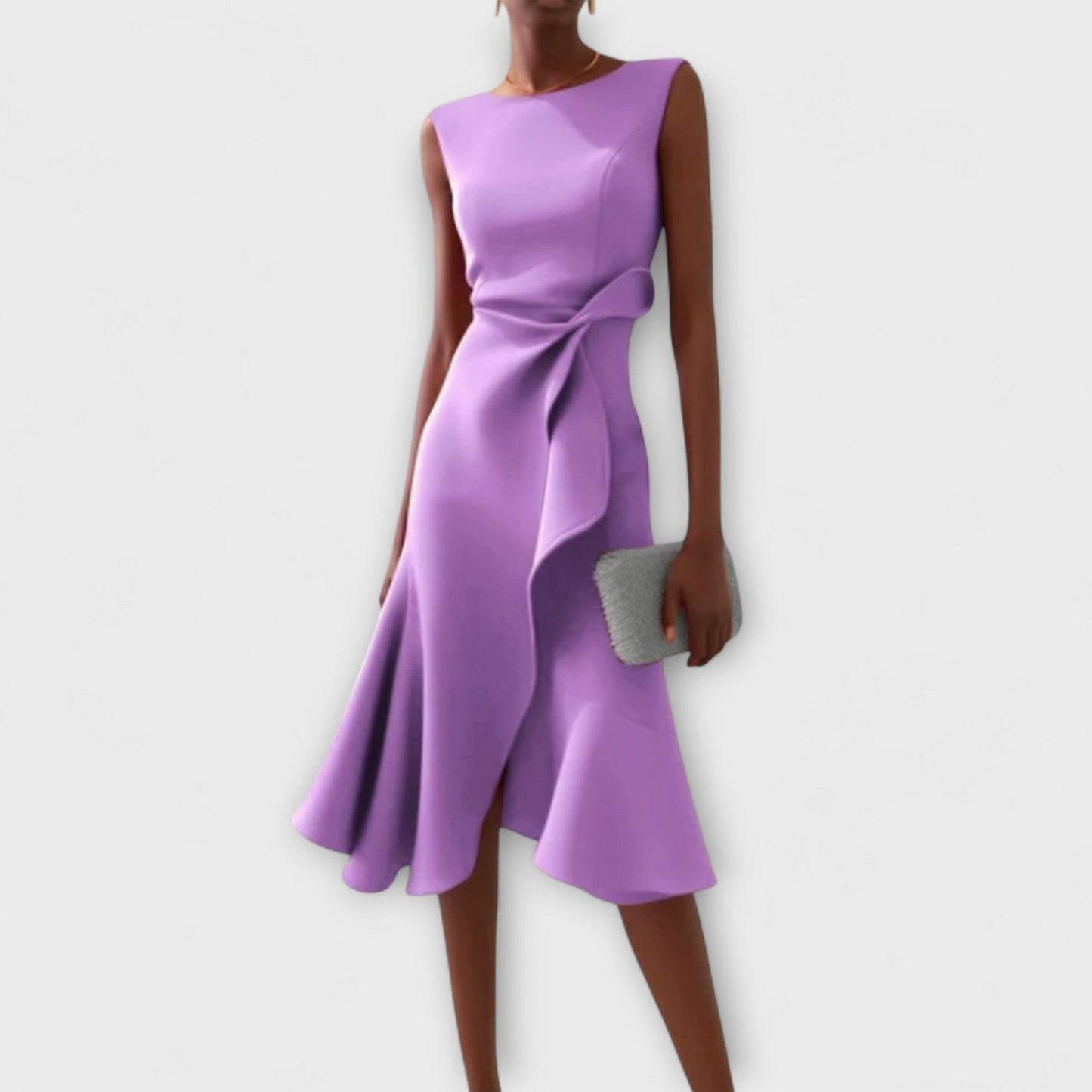 Jolene | Vestido Midi Elegante Sin Mangas