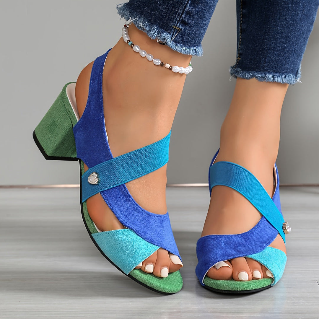 Josien | Sandalias De Tacón Grueso Y Punta Abierta
