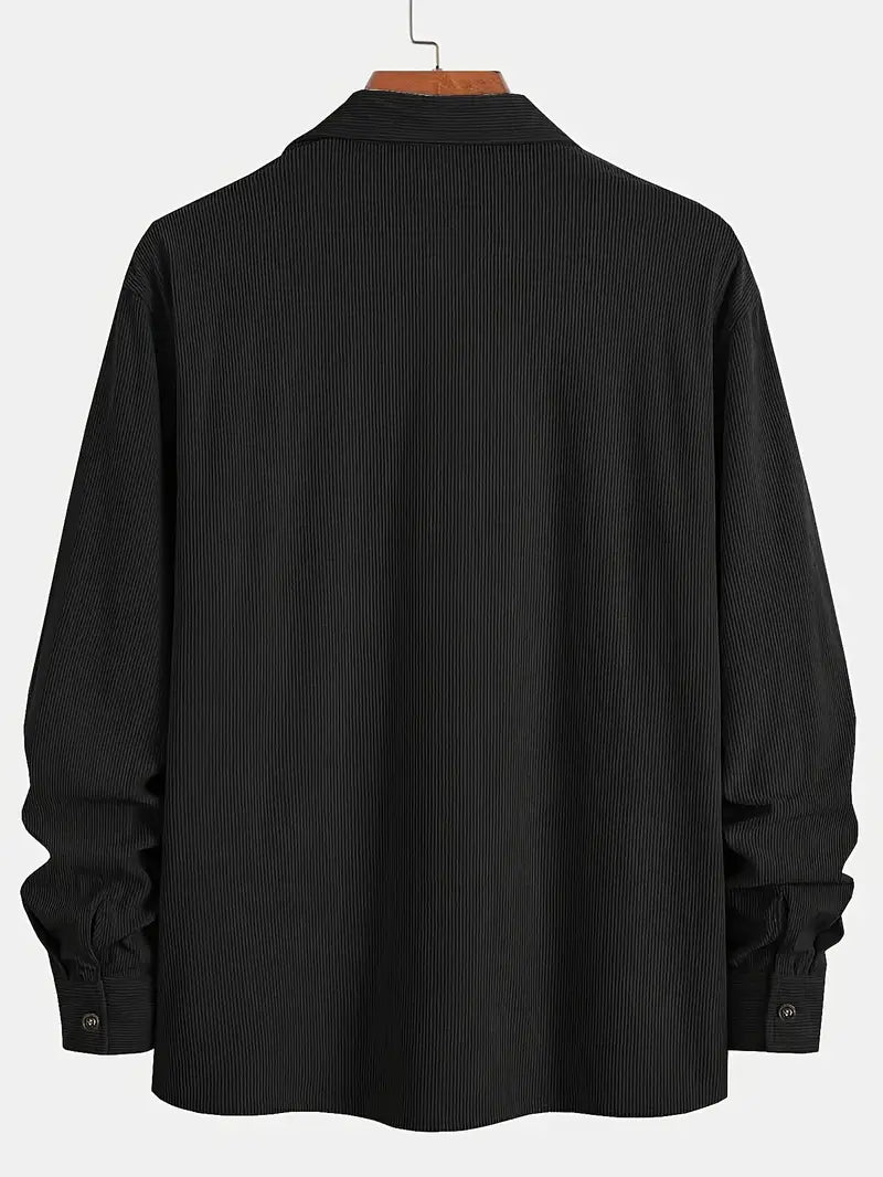 Rickey | Camisa de Pana de Manga Larga con Botones en la Parte Delantera