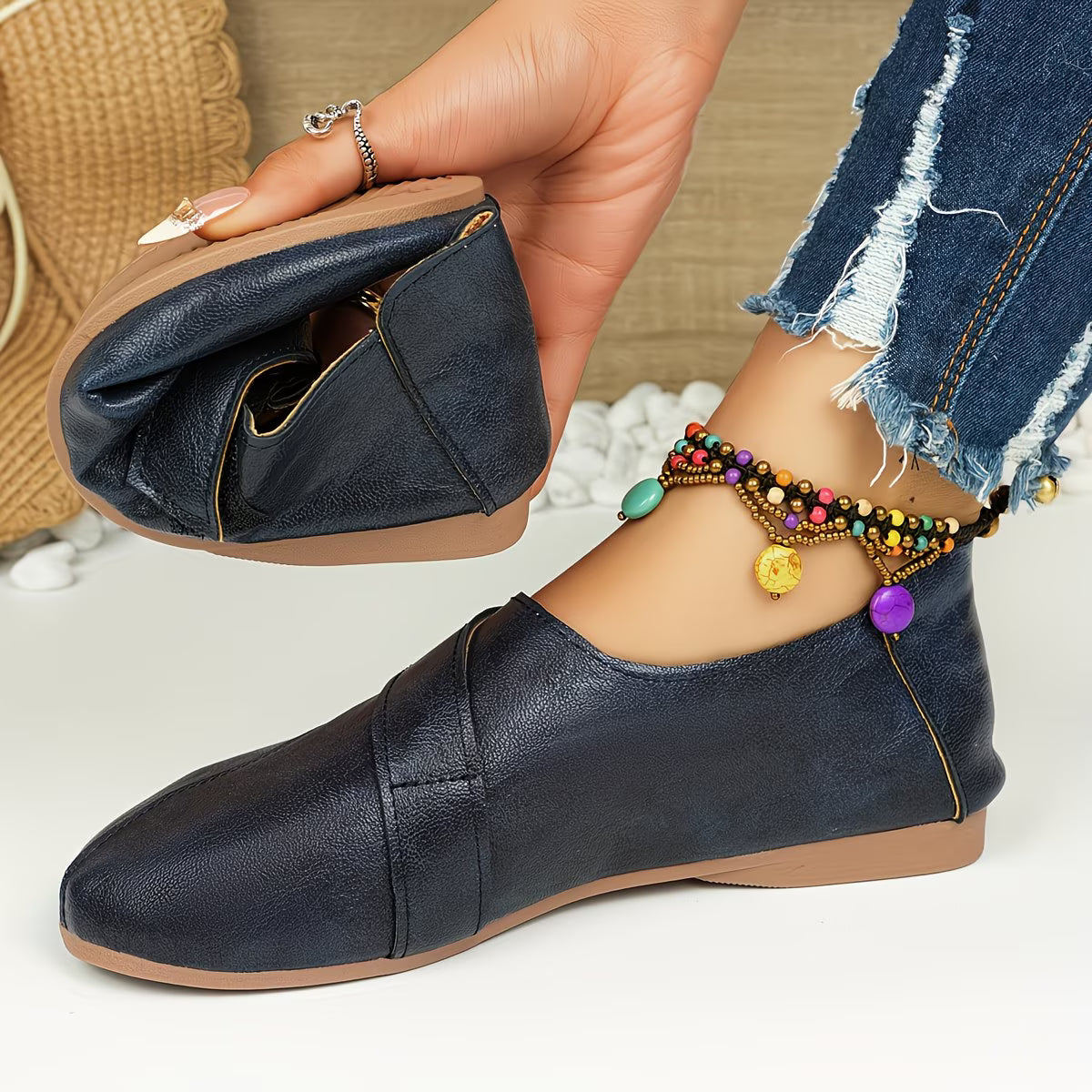 Tandara | Bailarinas Con Diseño De Tiras Cruzadas Y Aberturas