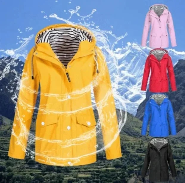 Ilektra | Chaqueta Larga Con Capucha Y Bolsillos