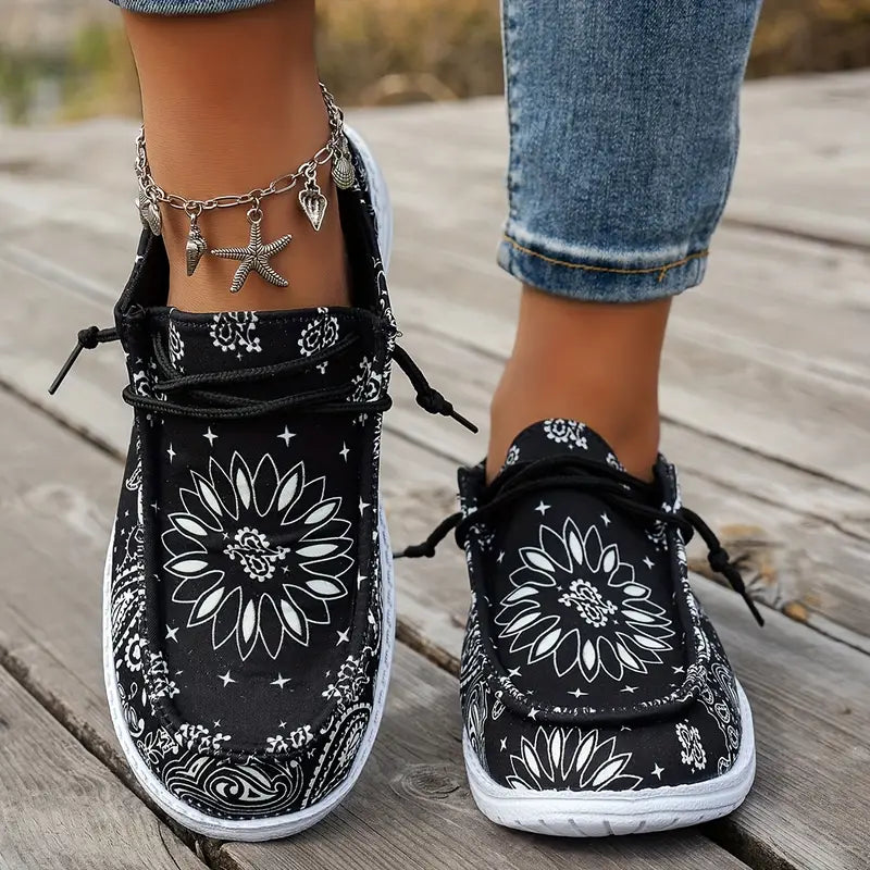 Isavella | Zapatos Casuales Con Estampado Floral