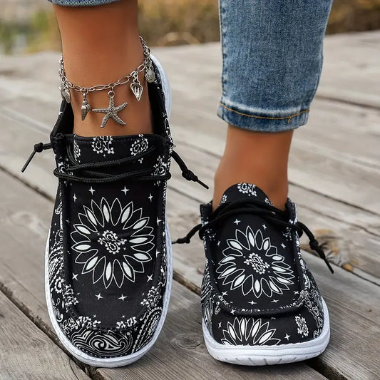 Isavella | Zapatos Casuales Con Estampado Floral