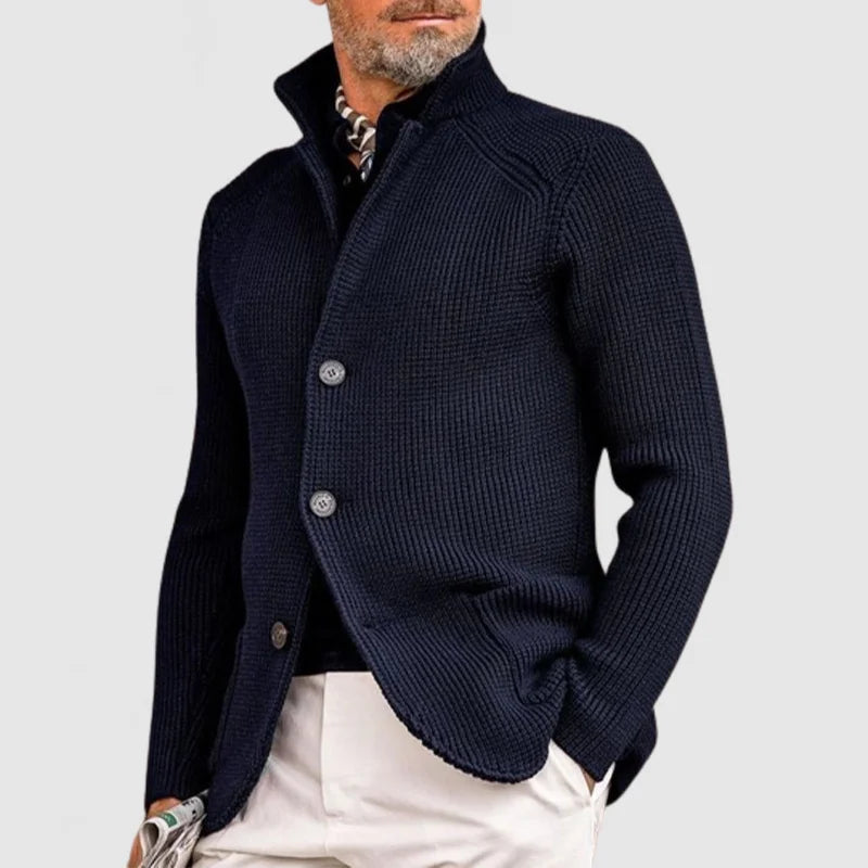 Mario | Chaqueta Tipo Cárdigan De Punto Acanalado Con Botones