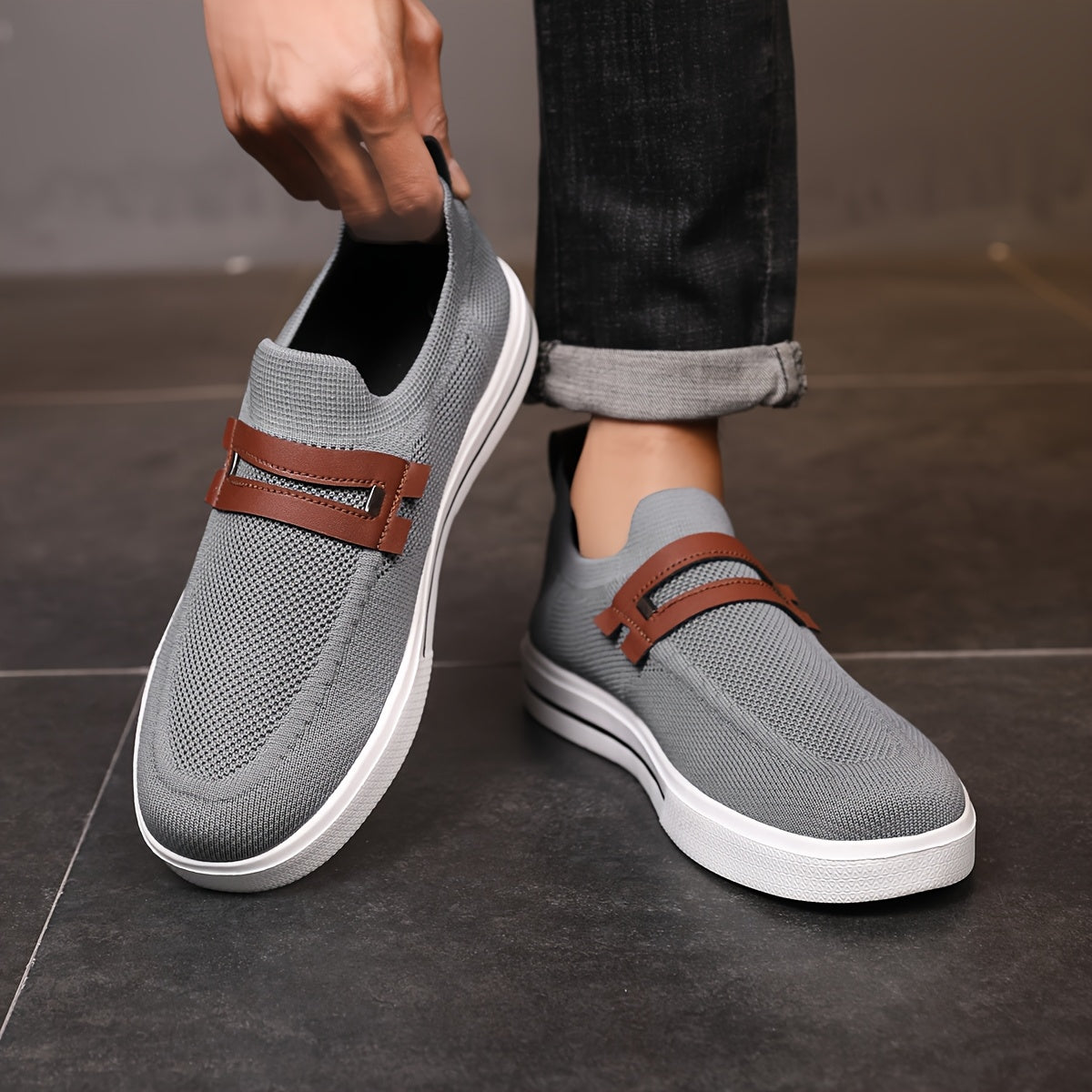 Reina | Zapatos Hombre Casual Tejidos Sin Agujetas