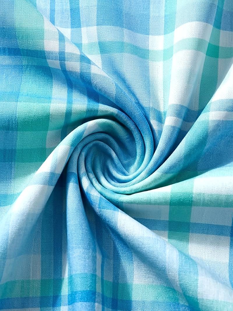 Endrita | Camisa Cuadros Manga Corta Botones Frontales