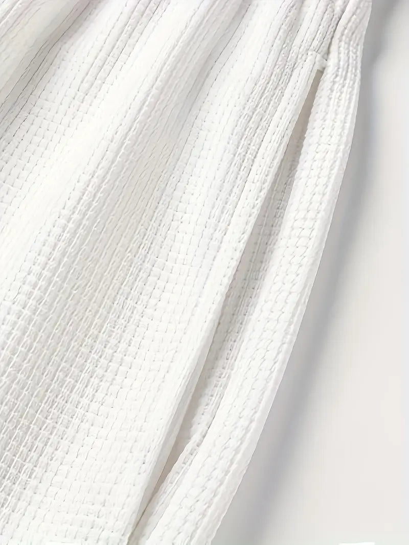 Freire - Camiseta Texturizada y Short Con Cordón