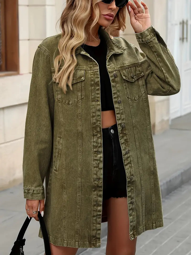 Tacie | Chaqueta Vaquera De Manga Larga Abotonada