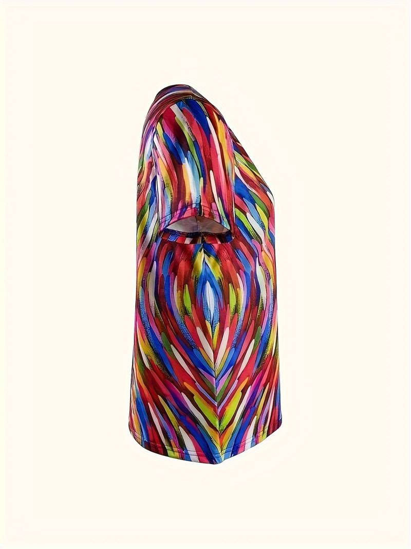 Vidumini | Camiseta Estampada Multicolor Manga Corta