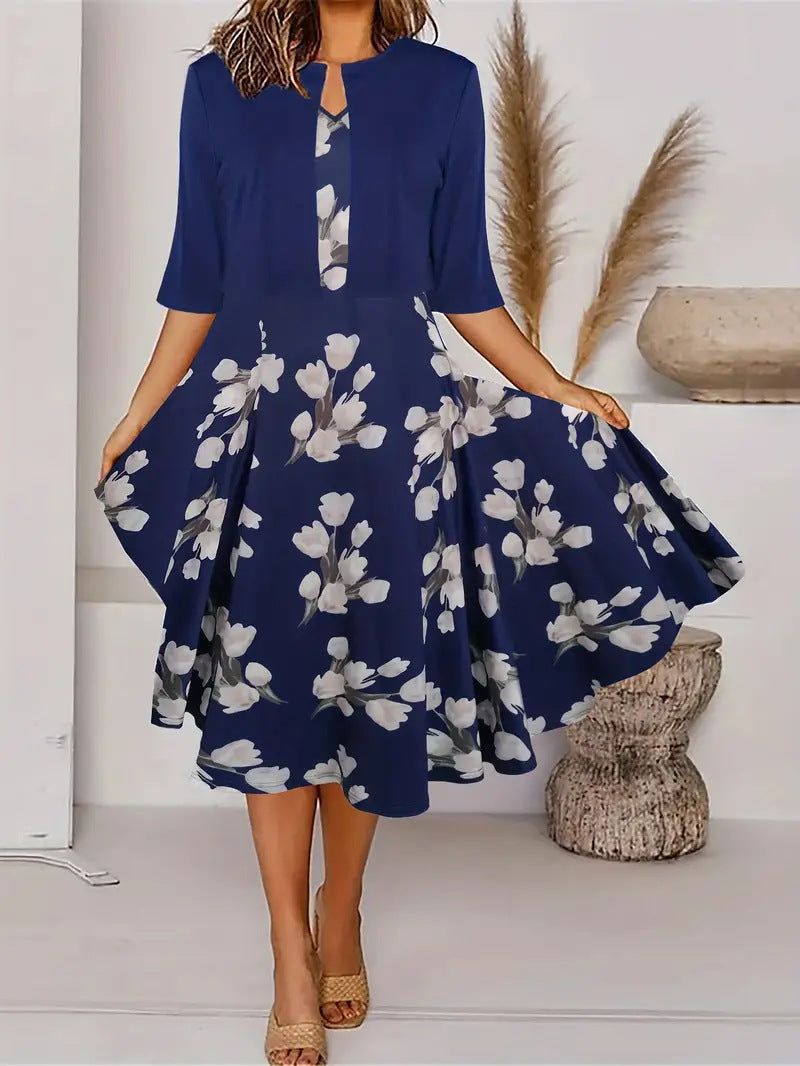 Ankie | Vestido MIDI Con Estampado Floral Y Bolero