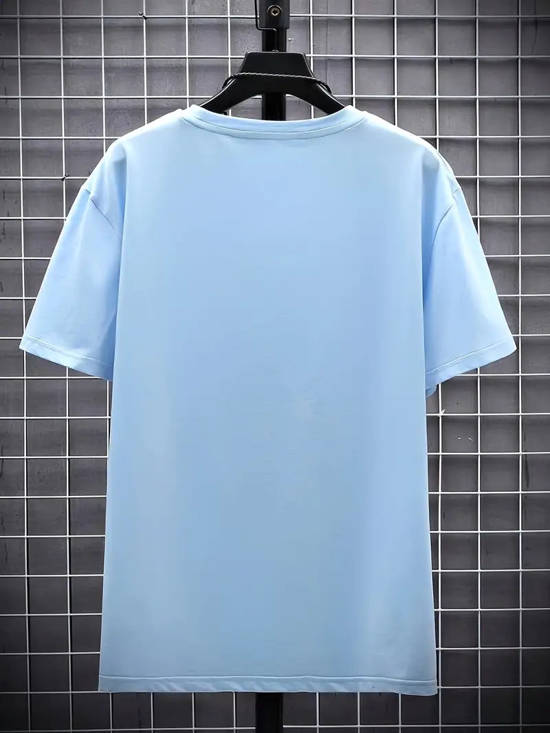 Fraga - Camiseta de manga corta con cuello en V y corte entallado