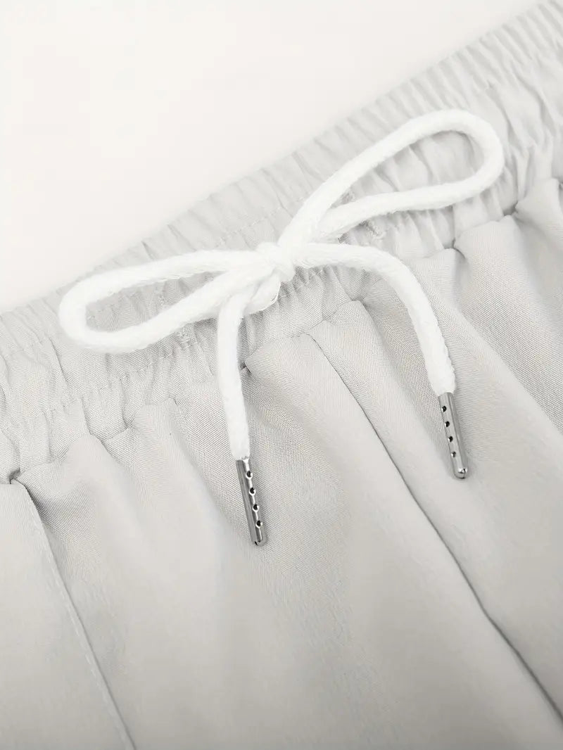 Travys | Pantalones Jogger Rectos Con Cordón y Bolsillos