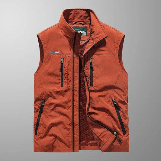 Vincent - Chaleco Chaqueta Transpirable Táctico Multi Bolsillo