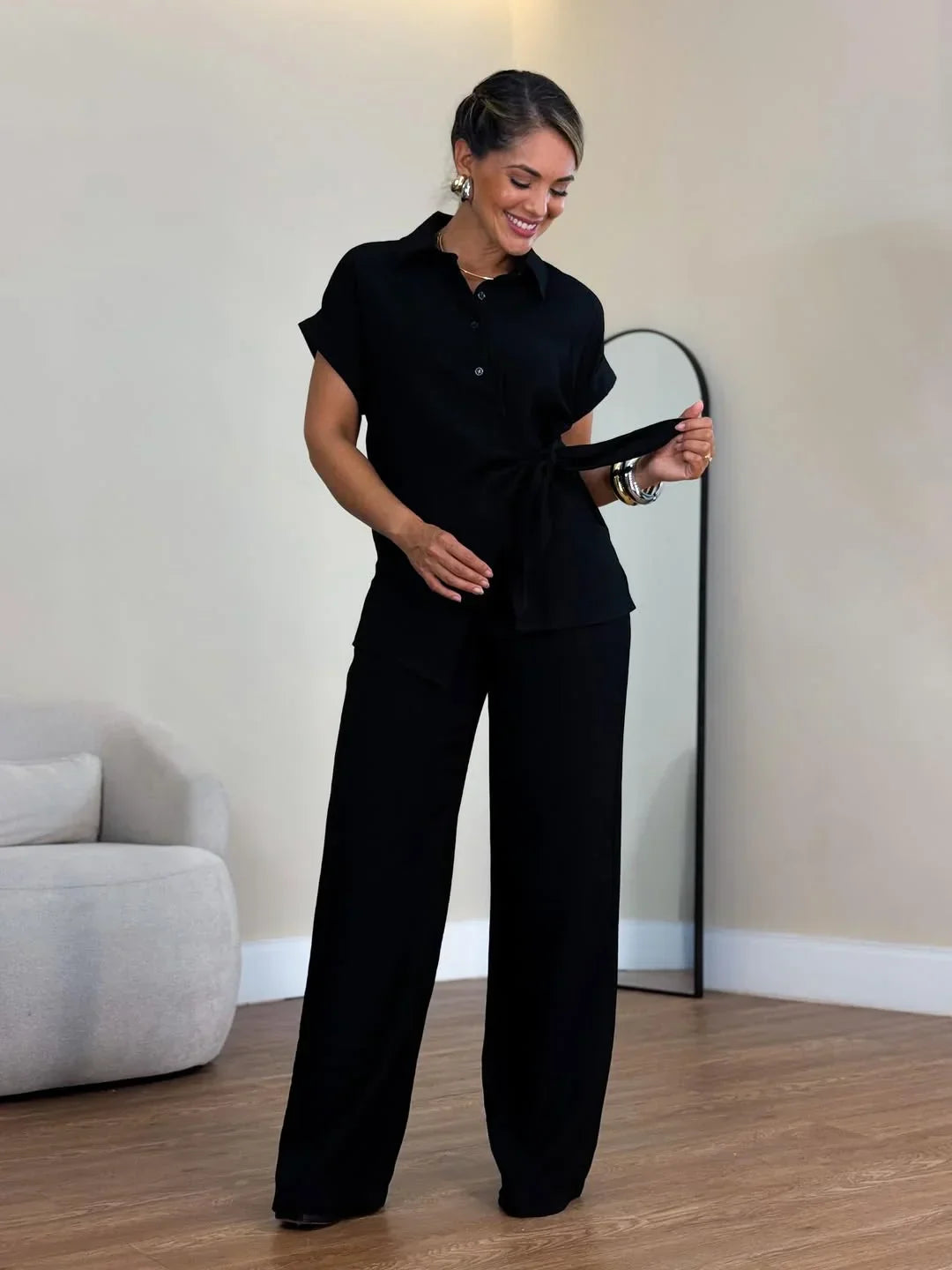 Lorie | Conjunto Dos Piezas Con Lazo Frontal