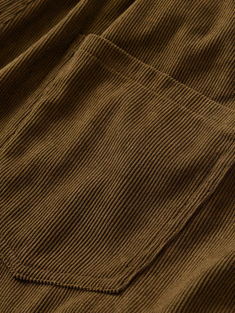 Jorit - Pantalones Cortos Carga De Pana Con Tejido