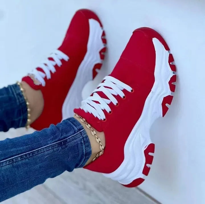 Leticio | Zapatillas Casuales con Cordones y Suela Gruesa