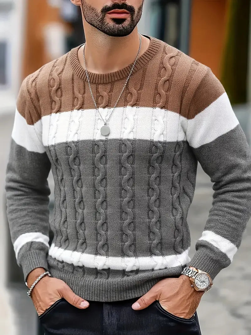 Watkins | Suéter De Punto Cuello Redondo Color Block