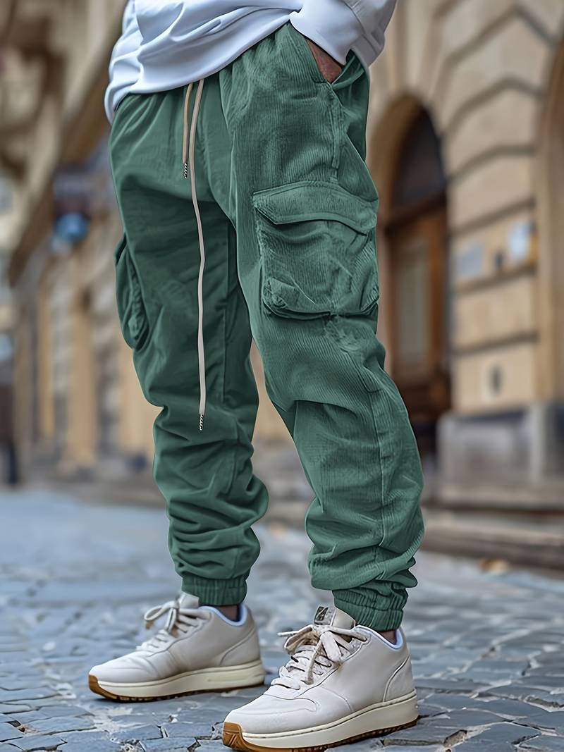 Baruch | Pantalones Cargo Con Cordón en la Cintura y Bolsillos