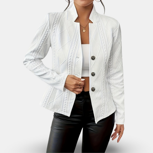 Lynn | Blazer De Manga Larga Con Textura Y Tres Botones