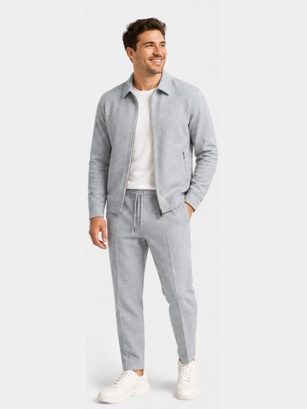 Tobiana | Conjunto De Chándal Con Chaqueta Con Cremallera Y Pantalones Ajustados Con Cordón