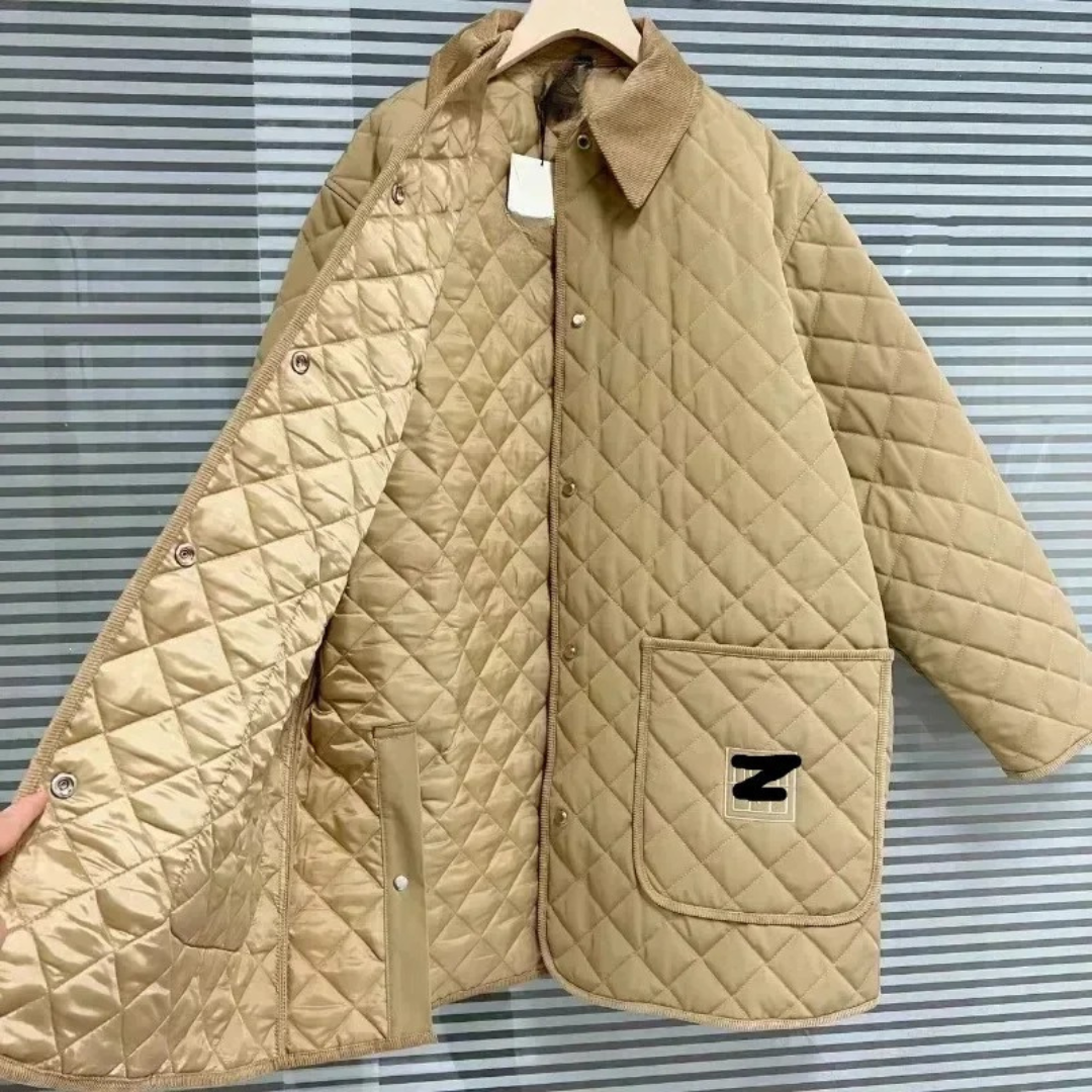 Elysoruta | Chaqueta acolchada de algodón con cuello de pana