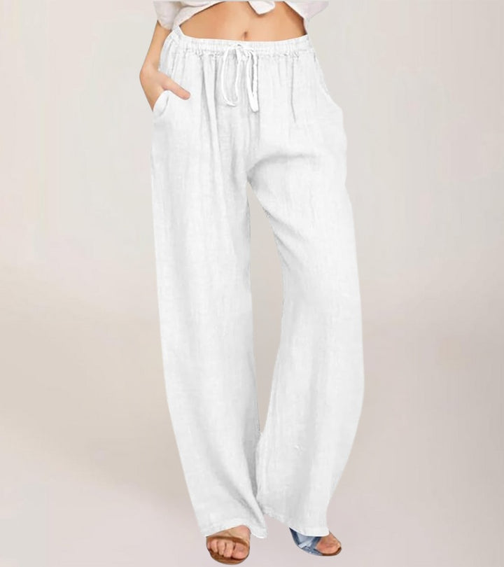 Maialen | Pantalones De Corte Ancho Con Cordón