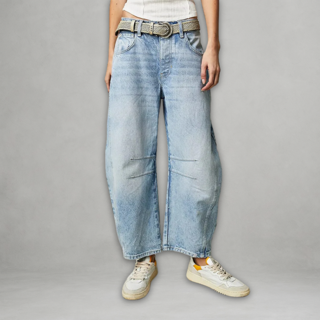 Patricija| Pantalón Vaquero Baggy de Pierna Ancha