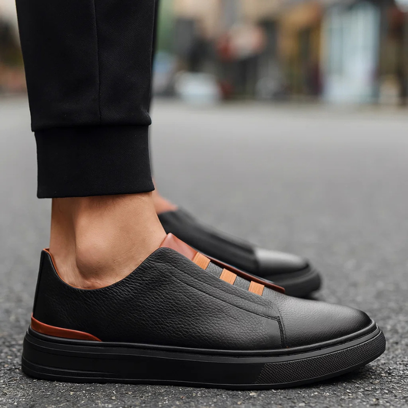 Geraldo | Zapatillas Casuales Sin Cordones Con Ribetes en Contraste